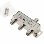 Делитель ТВ ЭРА D-F-02 3 ответвления под F разъём 5-1000 МГц Делитель ТВ ЭРА D-F-02 3 ответвления под F разъём 5-1000 МГц