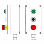 Взрывозащищенный пост управления из полиэстера CPE-P-04-(1xLG(250)-1xP1B(11)-1xP6E(11))-1xKH2MHK(C)1Ex d e IIC Т5 Gb / Ex tb IIICT95°C Db IP66/КЗ Взрывозащищенный пост управления из полиэстера CPE-P-04-(1xLG(250)-1xP1B(11)-1xP6E(11))-1xKH2MHK(C)1Ex d e IIC Т5 Gb / Ex tb IIICT95°C Db IP66/КЗ
