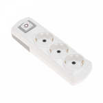 Колодка 3гн с З/К с выкл белая 16А PREMIUM REXANT