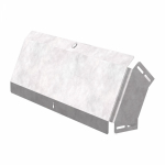 Угол д/листового кабель.лотка 45° вертикально ниспадающий без соединит. разъема сталь светло-серый ПРОМРУКАВ