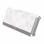 Угол д/листового кабель.лотка 45° вертикально ниспадающий без соединит. разъема сталь светло-серый ПРОМРУКАВ