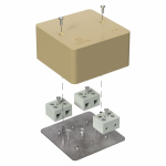 Коробка огнестойкая для кабель-канала 40-0460-FR10.0-6 Е15-Е120 RAL1001 85х85х45 (44 шт/кор) Промрукав