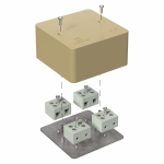 Коробка огнестойкая для кабель-канала 40-0460-FR10.0-8 Е15-Е120 RAL1001 85х85х45 (44 шт/кор) Промрукав