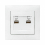 Розетка 2гн комп+комп RJ45+RJ45 с/у белый кат.5е Валенсия EKF PROxima Розетка 2гн комп+комп RJ45+RJ45 с/у белый кат.5е Валенсия EKF PROxima