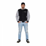 Бомбер черно-серый, размер M