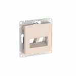 ATLASDESIGN НАКЛАДКА двойная для информационных функций типа Keystone, БЕЖЕВЫЙ