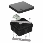 Коробка огнестойкая разветвительная для о/п двухкомпонентная 60-0210-FR6.0-4-2-Р Е15-Е60 RAL9005 80х80х40 (44 шт/кор) Промрукав