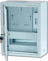 Щит учета ЩУ-1Н-12 400х315х160 универ окно с зам. металл сер IP54 КРЗМИ (1)