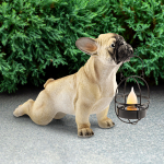 ERASF22-04 ЭРА Садовый светильник Французский бульдог на солнечной батарее, полистоун, 33 см ERASF22-04 ЭРА Садовый светильник Французский бульдог на солнечной батарее, полистоун, 33 см