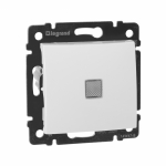 Выключатель 1кл прох с подсв с/у белый механизм Valena Legrand (1/10/100) Выключатель 1кл прох с подсв с/у белый механизм Valena Legrand (1/10/100)