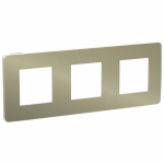 Рамка 3гн бронза/крем Unica STUDIO NEW Schneider Electric