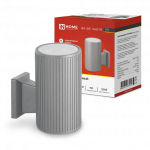 Светильник уличный настенный односторонний НБУ алюм под лампу E27 серый IP54 LINE-1хA60-GR IN HOME (1/30)