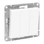 Выключатель 3кл с/у белый механизм Эпика EKF (1/10/120)