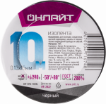 Изолента ОНЛАЙТ 71 674 OIT-B15-10/BL черная