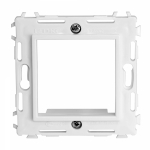 Каркас на 2 модуля (одноместный), белый, RAL 9010 ДКС (1/20/360) Каркас на 2 модуля (одноместный), белый, RAL 9010 ДКС (1/20/360)