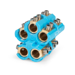 Клеммная колодка 70мм 5x4 35-70мм² 1000В синий КВТ