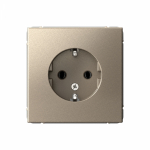 Розетка 1гн с З/К с/у шампань механизм 16А ArtGallery Systeme Electric (1/10/20)