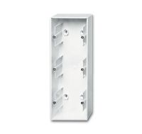 Коробка для открыт. монтажа 3-мест. пластик белый глянцев. IP20 ABB Basic 55 Коробка для открыт. монтажа 3-мест. пластик белый глянцев. IP20 ABB Basic 55