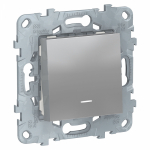 Выключатель 1кл с подсв с/у алюминий механизм Unica NEW Schneider Electric (1/10) Выключатель 1кл с подсв с/у алюминий механизм Unica NEW Schneider Electric (1/10)