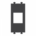 Накладка/вставка накладка с отверстием для настен. кабель-канала пластик черный DKC In-liner Front