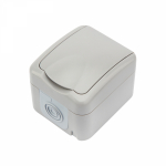 Розетка 1гн с З/К с крыш. о/у серый 16А IP54 Mini OG KRANZ (1/1/50) Розетка 1гн с З/К с крыш. о/у серый 16А IP54 Mini OG KRANZ (1/1/50)