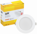 Панель светодиод круглая RLP 7Вт 3000К 380Лм 95/70мм белая IP20 ДВО 1611 IEK (1/100)