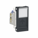 Накладка/вставка для подкл. ср-в связи и выч. техники с/у rj45 8(8) пластик антрацит IP20 SE Unica NEW Накладка/вставка для подкл. ср-в связи и выч. техники с/у rj45 8(8) пластик антрацит IP20 SE Unica NEW