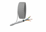 Кабель витая пара ЭРА SIMPLE U/UTP 4x2x24AWG Cat5e CU LSZH нг(А)-HF серый 305м