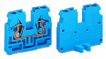 Клеммная колодка 33.4мм 1x2 0.08-2.5мм² 24А 500В термопласт синий Wago Клеммная колодка 33.4мм 1x2 0.08-2.5мм² 24А 500В термопласт синий Wago