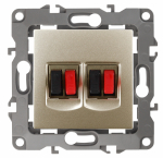 Розетка 2гн аудио+аудио с/у шампань механизм 12-3112-04 Эра12 ЭРА (10/100/2500) Розетка 2гн аудио+аудио с/у шампань механизм 12-3112-04 Эра12 ЭРА (10/100/2500)