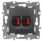 Розетка 2гн аудио+аудио с/у графит механизм 12-3112-12 Эра12 ЭРА (10/100/2500) Розетка 2гн аудио+аудио с/у графит механизм 12-3112-12 Эра12 ЭРА (10/100/2500)