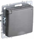 Розетка 1гн с З/К с крыш. шторки с/у сталь механизм 16А IP44 РСбш10-3-44-БрС BRITE IEK (1/10/100) Розетка 1гн с З/К с крыш. шторки с/у сталь механизм 16А IP44 РСбш10-3-44-БрС BRITE IEK (1/10/100)