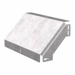 Угол д/листового кабель.лотка 90° вертикально ниспадающий без соединит. разъема сталь светло-серый ПРОМРУКАВ