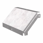 Угол д/листового кабель.лотка 90° вертикально ниспадающий без соединит. разъема сталь светло-серый ПРОМРУКАВ