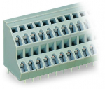 Клемма печатной платы 2 уровня, 6 соединителей, 320В 21А 4кВ сечение2.500мм² олово крепл. проводника, соединение с пружинным зажимом IP20 Wago