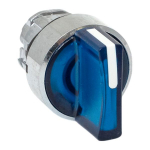 Исполнительный механизм переключателя ХB4 синий на 3 положения возвратный без фиксации, с подсветкой с короткой ручкой IP65 EKF Исполнительный механизм переключателя ХB4 синий на 3 положения возвратный без фиксации, с подсветкой с короткой ручкой IP65 EKF