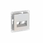 ATLASDESIGN НАКЛАДКА двойная для информационных функций типа Keystone, ЖЕМЧУГ