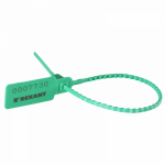 Пломба пластиковая номерная 255мм зеленая REXANT (50/50/1000)