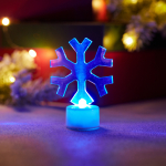 Фигура светодиодная на подставке "Снежинка", RGB Фигура светодиодная на подставке "Снежинка", RGB