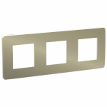 Рамка 3-пост. цвет бронза пластик горизонт. и вертик., IP21 Unica NEW SE