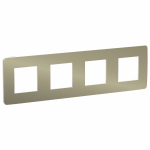 Рамка 4-пост. цвет бронза пластик горизонт. и вертик., IP21 Unica NEW SE