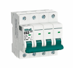 Выключатель автоматический 4-полюсный (4P) 63А хар. C DEKraft ВА-103 Выключатель автоматический 4-полюсный (4P) 63А хар. C DEKraft ВА-103