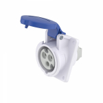 Розетка панельная с наклоном  IP44 16А 2P+E 230В