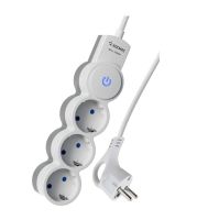 Удлинитель 3гн с З/К 1,5м с выкл белый 10А ПВС 3х0.75 КОСМОС (1/35) Удлинитель 3гн с З/К 1,5м с выкл белый 10А ПВС 3х0.75 КОСМОС (1/35)