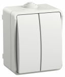 Выключатель 2кл о/у белый IP54 ВС20-2-0-ФБ FORS IEK (1/10/100) Выключатель 2кл о/у белый IP54 ВС20-2-0-ФБ FORS IEK (1/10/100)