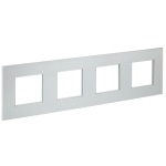 Рамка 4гн металл серебряный SK-F34S SKANDY IEK (1/10/100)