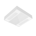 Светодиодный светильник VARTON с UV-блоком накладной 30 Вт 600х600х127 мм 3000 K IP40 с призматическим рассеивателем global white bioguard матовый дим