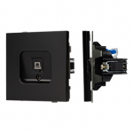Механизм компьютерной розетки SCT-TENDO-MPC1-PL-BK (RJ-45, CAT6) (Arlight, Черный) Механизм компьютерной розетки SCT-TENDO-MPC1-PL-BK (RJ-45, CAT6) (Arlight, Черный)