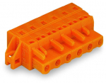 Клеммная колодка 26.45мм 3x1 0.08-2.5мм² 16А 630В термопласт оранжевый Wago