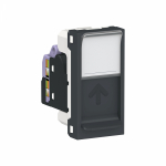 Накладка/вставка для подкл. ср-в связи и выч. техники с/у rj45 8(8) пластик антрацит IP20 SE Unica NEW Накладка/вставка для подкл. ср-в связи и выч. техники с/у rj45 8(8) пластик антрацит IP20 SE Unica NEW